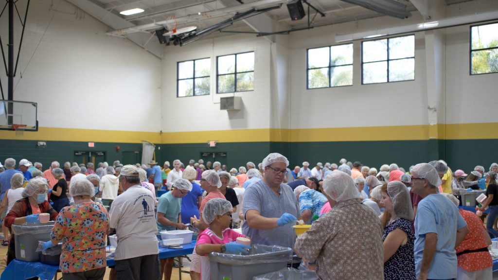 Meals of Hope franchise meal packing event